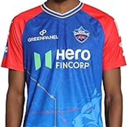 Men's Polyester Regular Fit Ipl 2024 Delhi Capitals Jersey-image-63