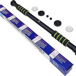 OLAHRAGA Indoor Adjustable Pull Up Bar for Doorway, Training Equipment for Home Gym Exercise, Fitness, Body Workout with Hand Grips (GREEN)-16