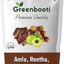 Greenbooti 100% Pure Amla, Reetha, Shikakai Powder For Hair (200g) | Prevents Hairfall & Dandruff, Boost Hair growth-picture-40