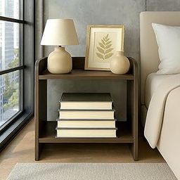 VARS DECOR Side Table for Bed Room & Living Room | Bedside Table | Wooden Side Table for Home Decor | Corner Table for Room | Coffee Table | Compact Wooden Organizer Stand-image-3