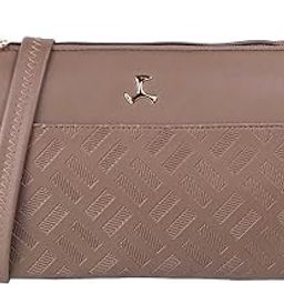 Women Light Brown Zip Top Sling Bag (66-7254)-image-38