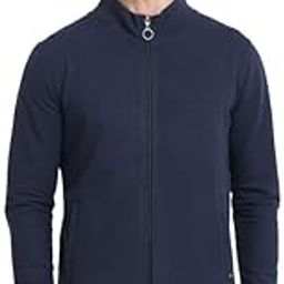 Unisex Sustainable Highneck Men's Pure Cotton Regular Fit Solid Zipper Jacket Stylish Comfortable, and Eco-Friendly Outerwear for a Modern Look.-image-36