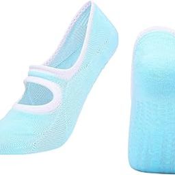 THE STYLE SUTRA®Yoga Socks Women Non Skid Grips Pilates Fitness Ballet Exercise Socks Green-image-80