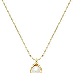 Latest Stylish Pearl Western Necklace Jewellery Set for Women Pendant - Anti Tarnish Stainless Steel Gold Minimal Accessories Jewelry Sets, Gifts for Girls, Women & Girlfriend-image-17