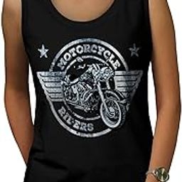 Rider Motorcycle Biker Womens Tank Top, Bike Athletic Sports Shir Graphic Tank Top/Gym Tanks-image-61