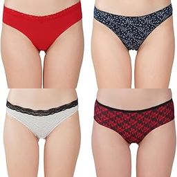 Women?s Premium Cotton Panties | Antimicrobial & Breathable | Everyday Comfort with Amazing Fit | Soft Fabric Innerwear for All-Day Freshness & Hygiene | Bikini | Pack of 4 |-image-80