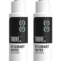 ThriveCo Rosemary Water Hair Spray | with 100% Natural Rosemary Extract, Rice Water & Hyaluronic Acid | Hair Growth, Conditioning & Shine | Men & Women, 100ml Each-image-39