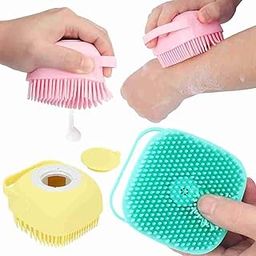 Silicone Body Back Scrubber, Double Side Bathing Brush for Skin Deep Cleaning Massage, Dead Skin Removal Exfoliating Belt for Shower, Body Brush for BathingBody Scrubber with Soap Dispenser Brush, Silicone Exfoliating Brushes, Soft Body Exfoliator, Bath Loofah for Babies, Kids, Women, Men and Pets-image-86