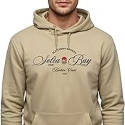 adro Southern Shores Solea Bay Hoodie for Men | 320 GSM Cotton-Poly Fleece | Soft Feel, Skin-Friendly Printed Graphic Sweatshirt with Kangaroo Pocket & Drawstring Hood-picture-45