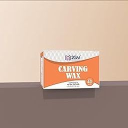 2GM Dental Carving Wax/Paraffin Sculpting Wax, Precision Blocks 200g, Used for Professional Grade Dental Modeling, Techniques & Students Projects, 40 Blocks (White)-0