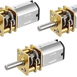 SAWSHIELD N20 3.7V - 6V 100 RPM Micro Gear Reduction DC Motor with 30:1 Metal Gearbox Motor, (pack of 3)-16