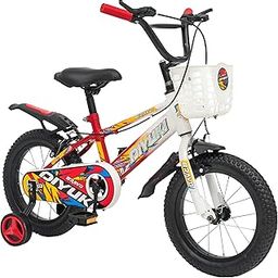 DIYUKI 14T Kids Cycle Single Speed | Steel Frame Bike with Training Wheel | Bicycle for Boys & Girls 3-5 Years | 95% Pre-Assembled (Red)-image-40
