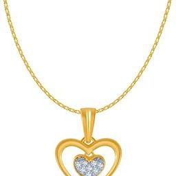 p.c. chandra jewellers 14k (585) Yellow Gold and Diamond Pendant for Women-picture-30