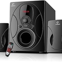 IKALL IK44 2.1 Bluetooth Home Theatre Speaker System - High Power Sound, Remote, Elegant Design (Black)-23