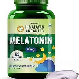 Vlado's Himalayan Organics Melatonin 10 MG Healthy Sleep Cycle | Helps Stress & Anxiety Relief | Improve Concentration | Non-Habit Forming (120 Tablets)-29
