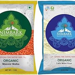 NIMBARK Masoor Malka | Best Lentils | Protein-Rich | 1kg + Little Millet Flour | Gluten-Free, Low Glycemic Index | 500gm | Nutrient-Rich Flour for Flavorful and Healthy Meals-image-43