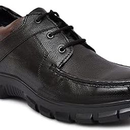 DashingSafe Men's Industrial Genuine Leather Safety Shoes - Steel Toe, Lightweight (Black, UK Footwear Size System, Adult, Men, Numeric, Medium, 8)-picture-16