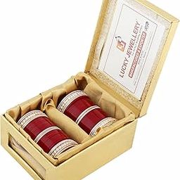 Bridal Bangle Set Wedding Punjabi Chuda Solitair Designer Chura CZ Stone Maroon Color Choora For Women (2640-M1C1-LJ151-M-PARENT)-46