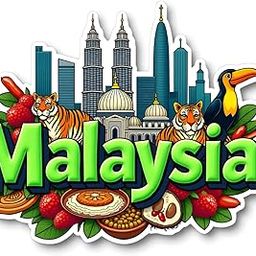 GiftOday Malaysia Country Theme Souvenir Wooden Refrigerator Stylish Fridge Magnet - Perfect Souvenir Gift for Brother, Sister, Kids | Kitchen Decor | Fridge Decoration | Size 3x3 Inches | Pack of 1-image-96