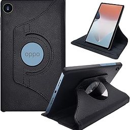 CEDO Oppo Pad Air (10.3 inch) Flip Cover | Leather Finish | 360 Degree Rotate Back Cover | Shockproof Back Cover Case for Oppo Pad Air (10.3 inch) (Black)-16