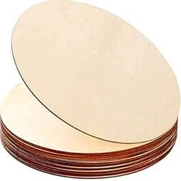 Craft360 Unfinished MDF Pine Wood Round Circle 2.5 mm Thick 12 inch Board for Art and Craft for Resin Art, Mandala Art, Pyrography, Painting (Set of 6) Pine Wood Veneer (30 cm x 30 cm)-picture-22