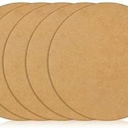 Round 12″ MDF Pine Craft Board – 2.5 mm Thick Unfinished Wood Discs (Set of 5) for Resin Art, Mandala Painting, Pyrography & DIY Crafts”-image-104