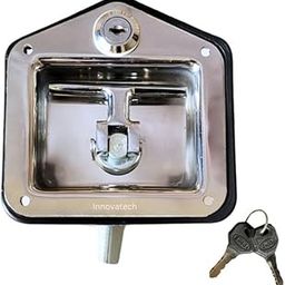 Ictech® T-Handle lock replacement for Generator Canopy/Canopies-4