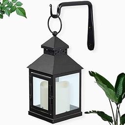 KEDAR Decor Decorative Straight Plant Hanger Metal Wall Hook for Pots, Bird Feeders, Planters, Lanterns (Pendant Pull) Black-image-94