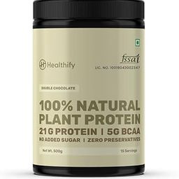 Healthify Plant Protein - Double Chocolate (Chocolate, Half KG)-image-19
