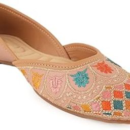 Women Embellished Ethnic Mojaris Flats-image-28