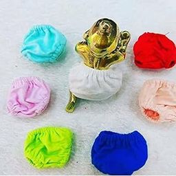 Laddu Gopal Ji Nappy with Grip for Size 4 & 5 / (Combo - Set of 7), CHADDI for Laddu Gopal Ji Dress (Cotton)-3