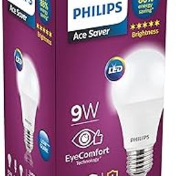 Philips 9-Watts E27 LED Warm White LED Bulb, Pack of 1, (Ace Saver)-17