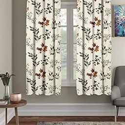 Amazon Brand - Umi Super Soft Brushed Microfiber Cotton Window Curtains,48X60(Inches) 5 Feet,Living Room,Grommet Curtain Panel,Pack of 2 Panel Window Curtains-picture-13