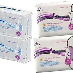 Airiz Active Oxygen and Negative Ion Soft-Cotton Sanitary Pads for Day and Night Use (36 Pieces) - Pack of 4-picture-2