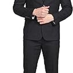 Men's Polyester Reversible Waistcoat Regular Fit Suit-picture-37