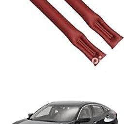 LOVMOTO Universal Car Gap Filler Organiser Car Seat Gap Filler, Car Seat Gap Organiser, PU Leather Car Accessories, Car Seat Console Side Pockets for Storage Comfortable With Civ-ic-image-99