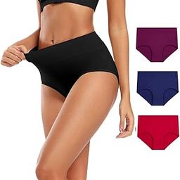 ANESHA Soft Whisper Super Soft Women's Underwear Whisper Soft High Waisted Ladies Panties Full Coverage Pack of 3 Regular Size Waist (24-28)-picture-32