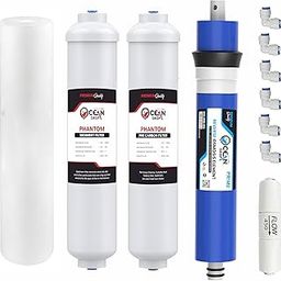 Ocean Drop RO Water Filter Candle –Sediment, Pre-Carbon, Spun, FR & 80GPD Ro Membrane Replacement Cartridge – Compatible with Most RO Systems – Removes Impurities, Chlorine, Bad Taste & Odor-22