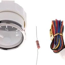 LR Decor Car Fuel Level Gauge Meter with Fuel Sensor E-1/2-F Pointer-20
