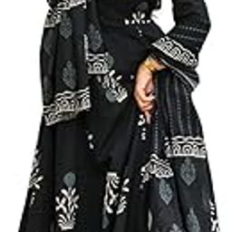 Women Printed Anarkali Kurta and Pant with Dupatta Set-picture-48