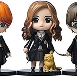 Skytail Harry Potter Action Figures with pet (3pcs Set) Special Edition Toy Figures for Car Dashboard, Cake Decorating Toy Topper, Office Desk & Study Table Decor Showcase showpiece (H-8cm)-9