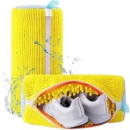Makartt Multicolor Shoe Washing Bag for Machine Wash | Shoe Cleaner with Zipper | Protect Shoes in Reusable Microfiber Shoe Laundry Bag for Sneakers, Sports Shoes with Long Lasting (Pack-1)-image-91