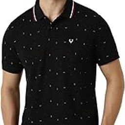 Men's Regular Fit New Printed Double Colour Polo-image-16