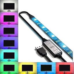 fizzytech Usb 5V 5050 Rgb Led Flexible Strip Light Multi-Color Changing Lighting Kit,Tv Background Lighting With Mini Controller (1 Meter For Tv'S Upto 28")Plastic,1 meters-17
