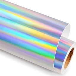 CREON Vinyl Rainbow Chrome Decorative Paper Adhesive Sheet Paper for Craft (30x50 Cm, Rainbow Paper)-image-4