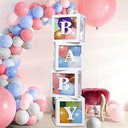 Party Propz Rubber Baby Shower Decoration Kit - 64Pcs Birthday Items for Kids, Welcome Home Decorations, Multicolor-image-14