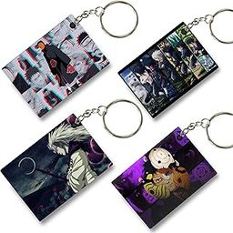 Replix Premium (Pack of 4) Naruto Anime Printed Keychain For Bike, Scooty, Car, Acrylic Keyholder-image-11