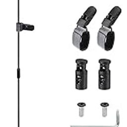 Sunnychicc 2 Pcs Metal Garden Flag Stand Base Adapter Above Ground Garden Flag Stand Set Garden Flag Pole Holder with One Tiger Clip and Two Spring Stoppers Without Flag-image-14
