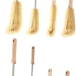 HOMOCONO 2sets Handle Bottle Brush Vacuum Cup Cleaner for Thorough Scrubbing of Teacups Bottles Material Space-Saving Design-image-13
