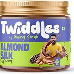 Twiddles Almond Silk Chocolate Spread,100g (Creamy) - 70% Almonds + Cashews & Seeds |17g Protein | No Refined Sugar | No Palm Oil or Preservatives | Gluten-Free | Healthiest Chocolate Spread | Waffles & Pancakes-image-2